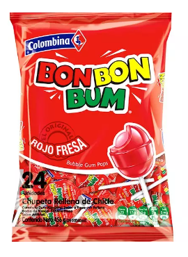 Bon Bon Bum Fresa x 24 UND